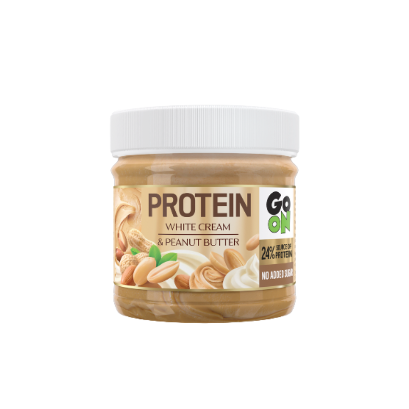 go on white and peanut butter Proteinski beli krem sa kikiriki puterom 180g - Slika 1