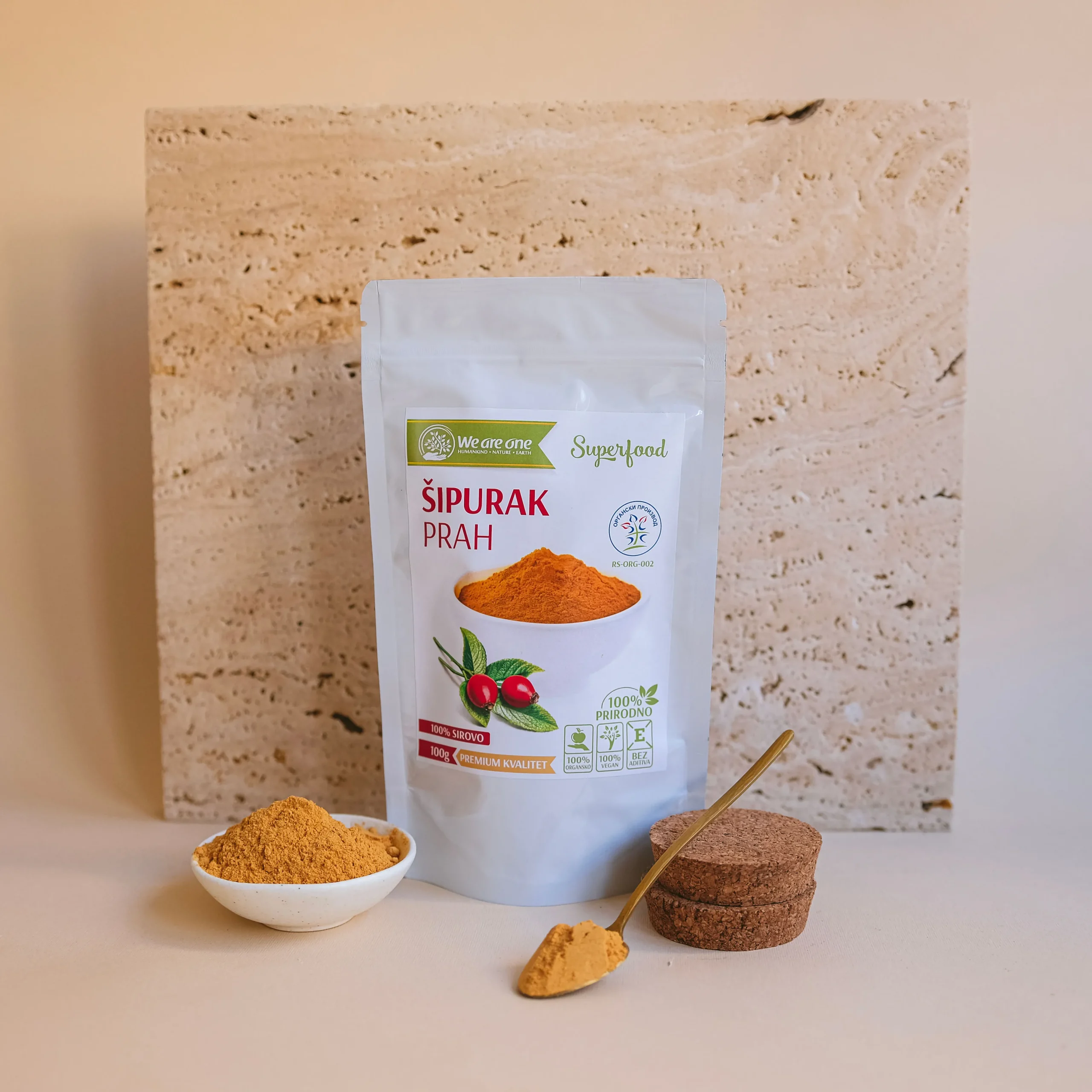sipurak wao Šipurak prah 100g - Slika 1