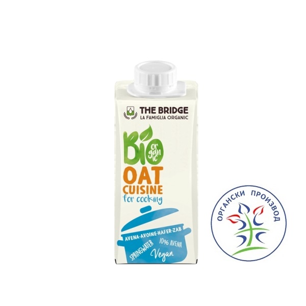 the bridge oat cusine The bridge biljni krem za kuvanje od ovsa, bez glutena 200ml - Slika 1